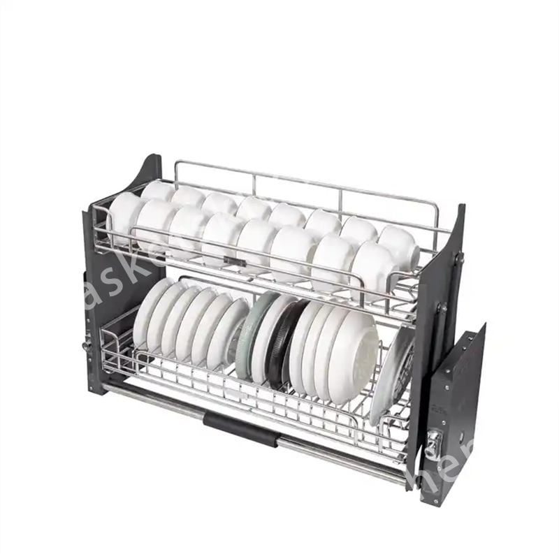 Upgrade Your Kitchen with Stylish Chrome-Plated Baskets for Efficient Storage